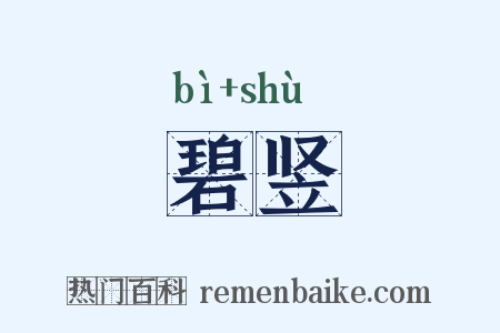 碧竖是什么意思的图片